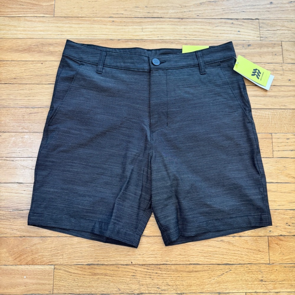 All in Motion Mens 7" Golf Shorts Black Heathered Size 30 NWT